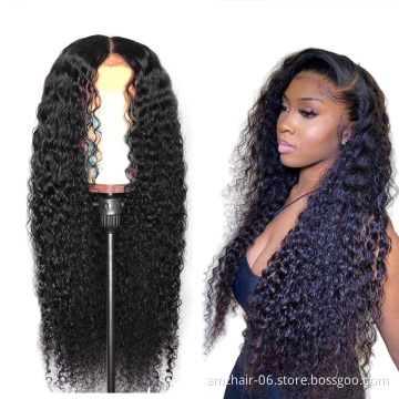 Custom Wig Vendor 13x4 Lace Front Wig Mink Brazilian Cuticle Aligned  Pre Plucked Human Hair Water Wave Wig Undetectable Knots